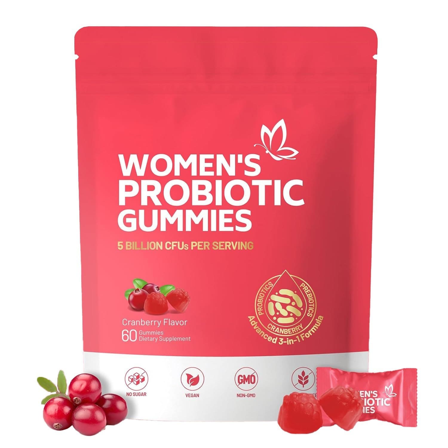 Cranberry Womens Probiotic Gummies